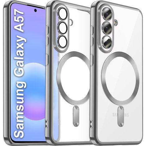 Schutzhülle für Samsung Galaxy A57 5G, Electro MagSafe, silber (1/5)
