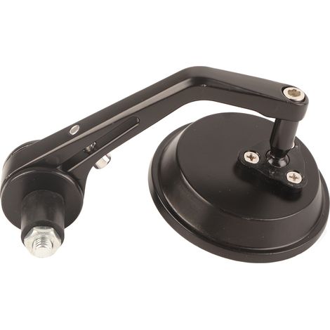 Rétroviseurs de guidon, rétroviseur latéral de moto noir en aluminium grande visibilité pour les accessoires de moto (1/5)