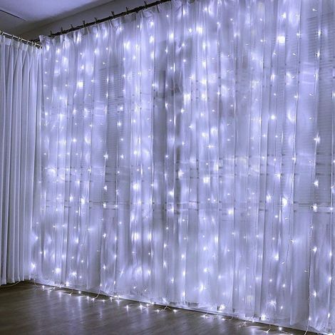 TENDA LUMINOSA LUCI DI NATALE 3X3 MT PROLUNGABILE PER INTERNI 288 LED NATALIZIA (1/5)