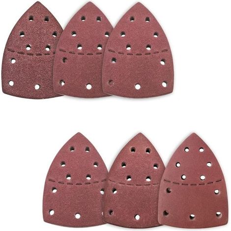 Papier Abrasif - Non spécifié - Triangles de Ponçage - 60 pcs - 6 Grains - 150x150x105mm (1/4)