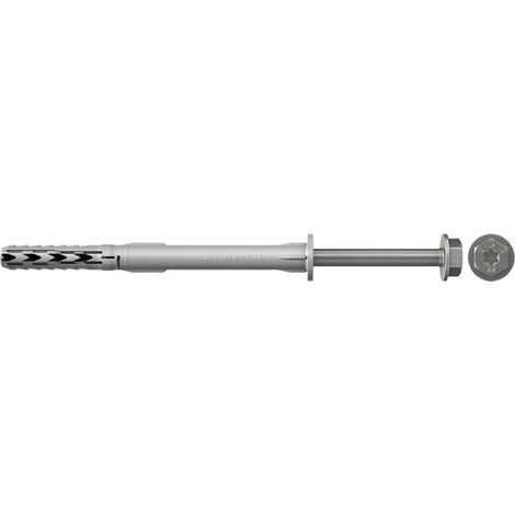 Nom Fischer Cheville longue SXR 10 x 120 mm FUS Vis à tête hexagonale avec rondelle en acier inoxydable A4 - 46343