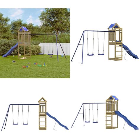 Aire de jeux d'extérieur bois de pin imprégné - Aire de jeux - Bois de pin (1/5)