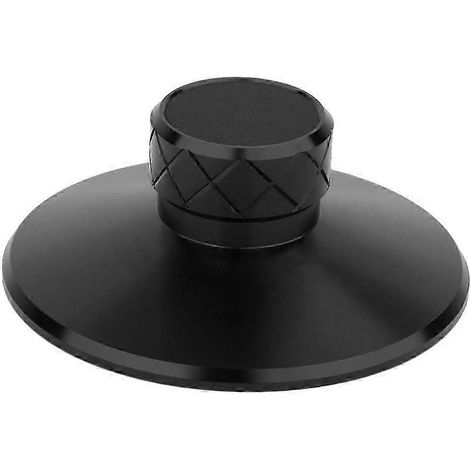 Platine vinyle avec stabilisateur de disque en métal lourd, amortisseur de chocs, contrepoids pour disque, KNS noire (1/5)