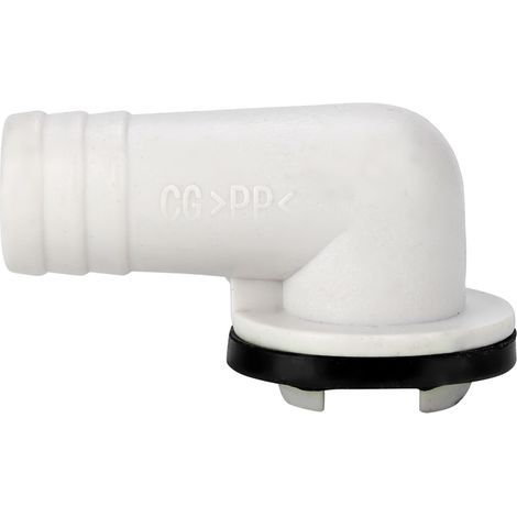 Connecteur Tuyau Vidange Climatiseur Angle Droit - ABS - 4.7 x 2.5 x 2.9 cm - Pour Système de Drainage Air Conditionné - 1 Pièce (1/5)