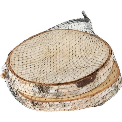 Décoration de Table Set de 2 Rondelles de Bois Bouleau - Diamètre 26cm (1/3)