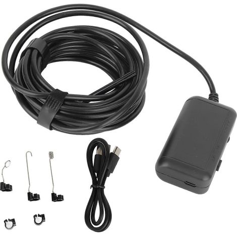 Caméra d'inspection WiFi 5MP 0.2in, endoscope étanche IP67 avec 6 LED, pour smartphones iOS et Android, modèle à usage professionnel (1/5)