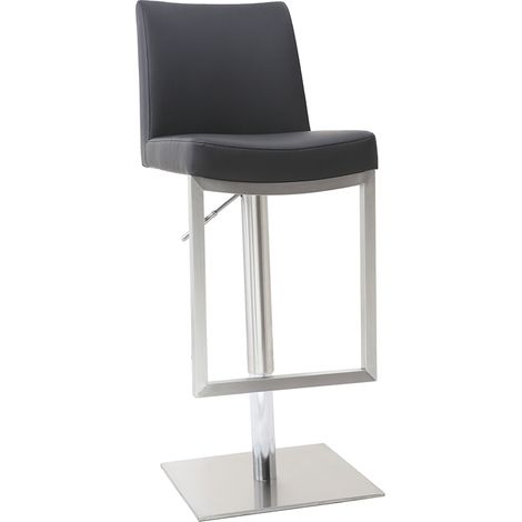 Barhocker zeitgenössisches Design - Metall und PU Schwarz - KYLE (1/5)