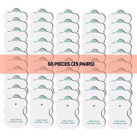 100/10 pièces d'électrodes de physiothérapie en dropshipping pour appareils à gel, stimulateurs musculaires, patchs de massage et d'acupuncture 05148