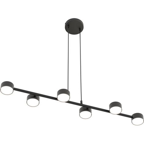 Lampada a Sospensione Megara, Metallo, Nero, 80x140x19 cm (1/5)