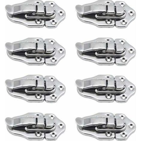Fermoir à bascule loquets Verrou à bascule Fermeture a Levier Fermeture pour coffret à bijoux Coffrets Cadeaux Coffre à Outils valise et Coffre - Argent (1/5)