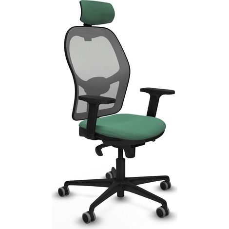 Piqueras y Crespo Chaise ergonomique vert émeraude bureau (1/3)