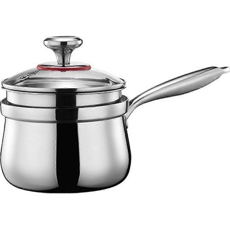 Casseroles de cuisson en acier inoxydable 304, casseroles multifonctions pour soupes, lait et mijotages (1/4)