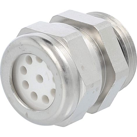 STEX24 Uni-Dicht-Verschraubung M20x1,5 Unidicht-M20 Messing (CuZn) vernickelt Gewindelänge 7,0mm - 1 Stück (1/3)