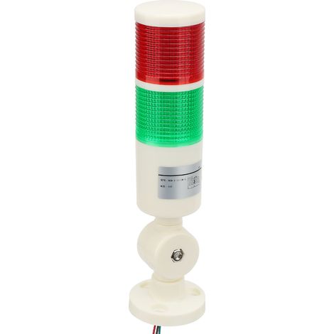 Rot/grüne LED-Warnleuchte für CNC-Maschine, 24V DC-Alarmsignal (1/5)