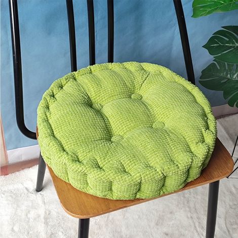 Coussin De Sol En Velours Côtelé Rembourré De Grains De Maïs - Coussin Rond Pour Méditation Lecture Tatami Chaise Canapé - 50 Cm - 1 Pièce (1/5)