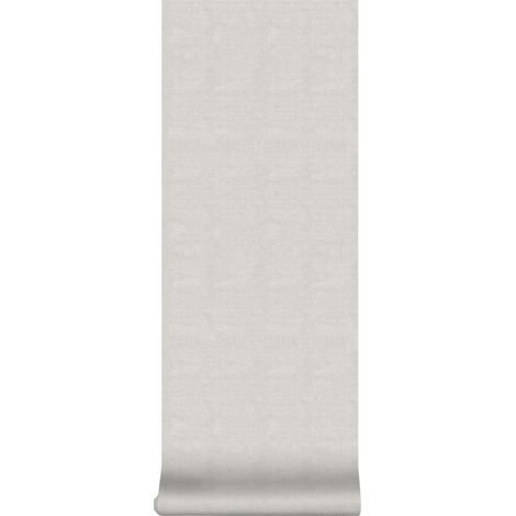 Linien Uni - Weiß/Grau - Vliestapete - 10m x 52cm (1/4)