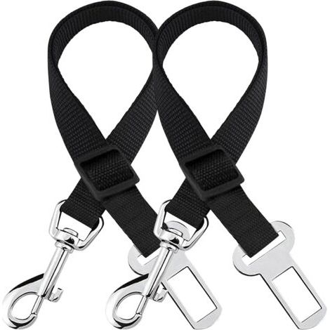 2 et sécurisé réglable pour Chien et Chat Ceintures de sécurité (49.8 cm à 80 cm) par (1/5)