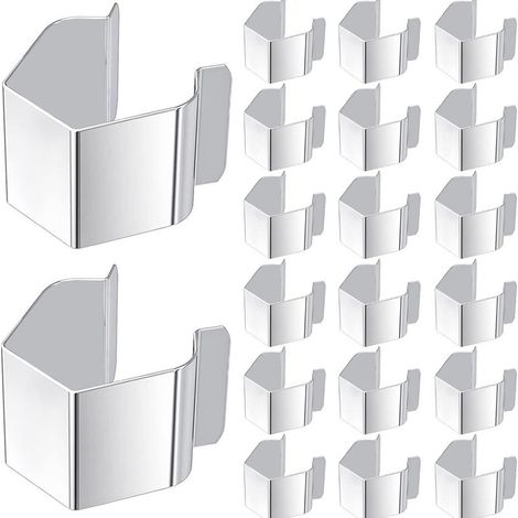 Kit de 10 clips de fixation pour moustiquaires en acier inoxydable, accessoires de réparation pour moustiquaires de terrasse, balcon et garage (1/5)