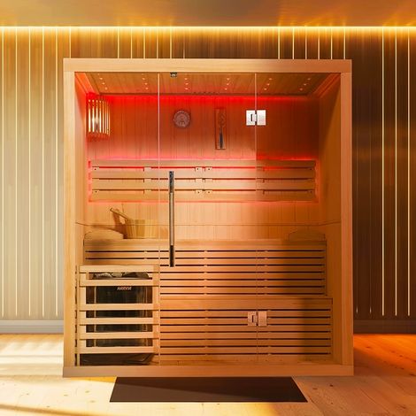 Sauna finlandais Nordica® Vapeur V45 (4 à 5 places) - 180 x 130 x H.200