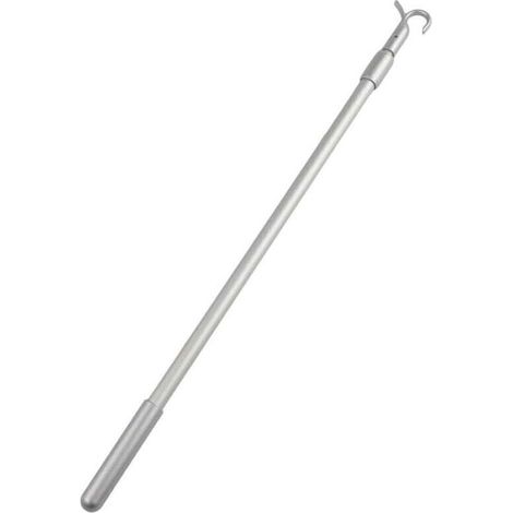 Rallonge télescopique en aluminium pour store de fenêtre avec mécanisme de crochet rotatif 33-60 cm (1/4)