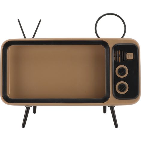 Retro-TV-Tisch-Handyhalter aus ABS, niedlicher dekorativer Handyständer für Arbeitszimmer, Wohnzimmer und Büro (1/5)