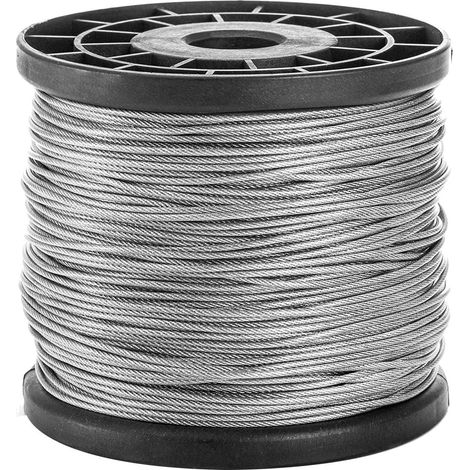 0.6 cm x 150.2 m braided wire rope, outdoor clothesline for trellis (1/5)