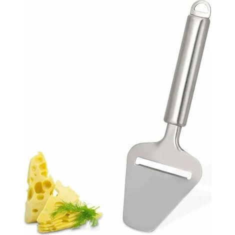 Coupe-fromage, coupe-fromage avec manche long pour bloc et fromage à pâte dure, acier inoxydable (1/4)