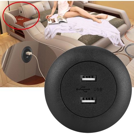 Prise double USB pour fauteuil inclinable électrique et canapé, charge rapide téléphone (1/5)