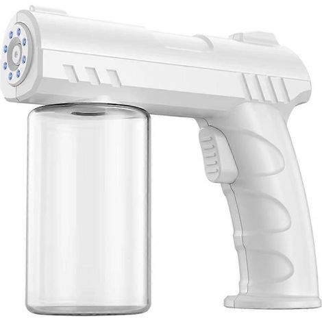 Nano atomiseur électronique avec fonction d'atomisation de vapeur par lumière bleue, compatible avec les systèmes de sécurité domestique, blanc. (1/5)