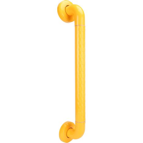 Barre d'appui de salle de bain, aide à la douche à main courante d'équilibre en cercle lumineux, barres d'appui de douche de salle de bain, support mural pour handicapés (50 cm, jaune) (1/5)