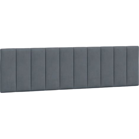 Maison Exclusive - Kopfteil-Kissen "Hanko" Dunkelgrau 183 cm Samt