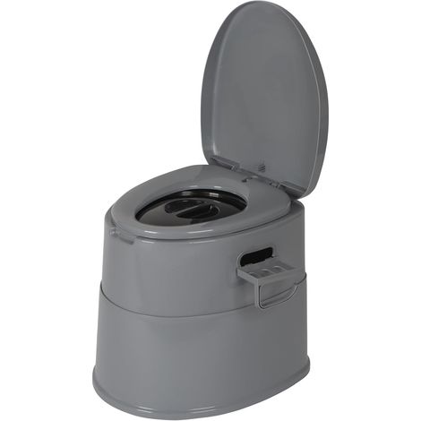Toilettes Portables divisibles - Hauteur d'assise 42 cm  - Gris