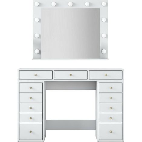 Console Vicoli, 1 tablette, structure en bois aggloméré, 44.5x120x81.6h cm blanc (1/5)