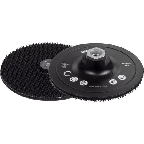 3M Klett-Schleifteller mit Zentrierung und Gewinde M14, 178 mm (1/2)