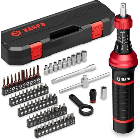 Clé dynamométrique 1-6 Nm avec 64 embouts et accessoires pour vélo et outillage (1/5)
