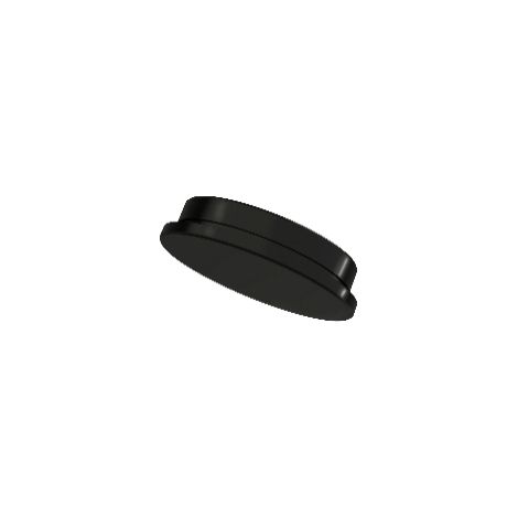 Bouchon pour main courante aluminium diam. 50 mm Inox brillant