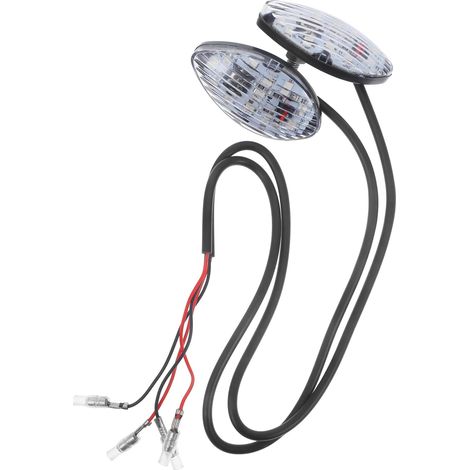 2pièces Feux LED pour Moto et Clignotants LED de Remplacement Lampe de Moto Haute Luminosité Convient Large Gamme (1/5)
