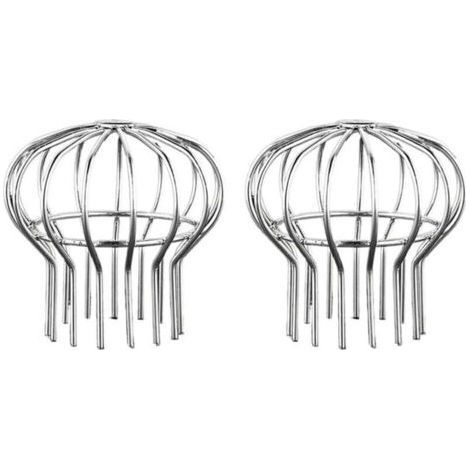 Gutter Guard, 2 Pack Stainless Steel Gutter Guard, Guard Against Leaves, Moss, Mud and Debris (Suitable for Hole Diameter 110mm) (1/4)