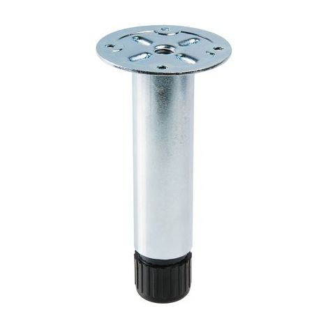 Pied de meuble 323 – Plateau en métal – Hauteur 100 mm – Pour sols durs et meubles lourds – Camar