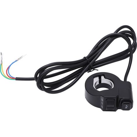 Interrupteur de guidon pour clignotants gauche droite et klaxon, vélo électrique, moto, scooter (1/5)