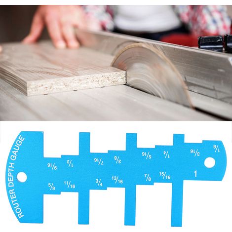 Outil de mesure de profondeur et de hauteur pour scie circulaire de table, petit outil de travail du bois, limite de hauteur (1/5)