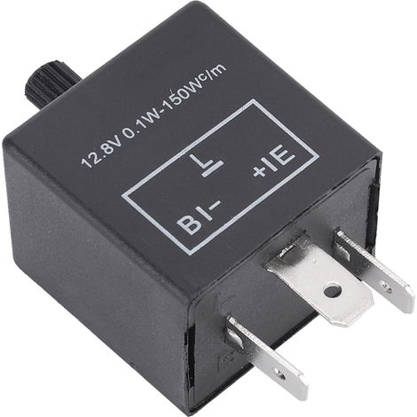 Aramox Universal 12,8V 3-Pin LED Einstellbares Auto-Blinkerrelais.