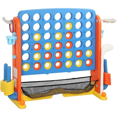 4-in-1 Game Set, Adjustable, Plastic, Colorful (1/5)