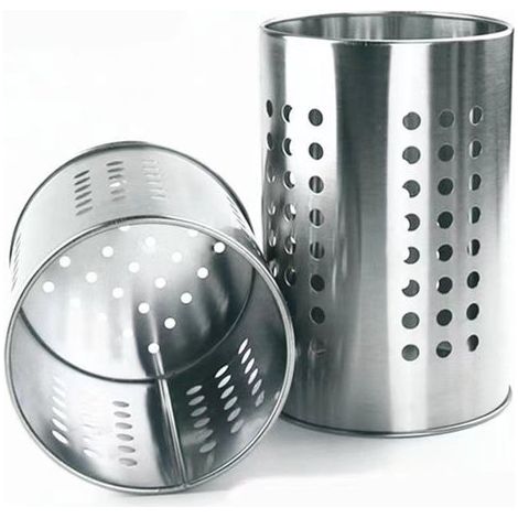 Égouttoir à couverts - 2 pièces - Égouttoir à Couverts - Égouttoir à Couverts - Égouttoir à vaisselle - Support à Couverts - Support de rangement Couverts - Argent (1/5)