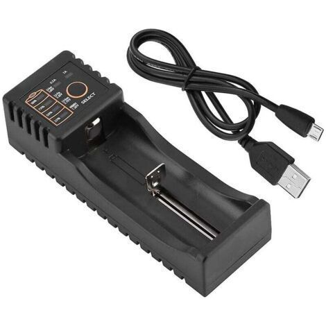 18650 Akkuladegerät, Universal-Akkuladegerät, Smart-Ladegerät, Liitokala Lii-100 Mini-Multifunktions-USB-Ladegerät 1,2 V/3,7 V/3 V/3,85 V, Kompatibles Akkumodell: 18650 (1/5)