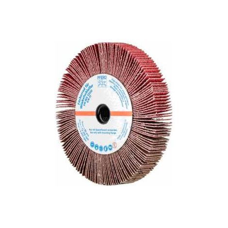 PFERD TOOLS Lamellenschleifrad für Winkelschleifer FR WS Ø 125x20mm 5/8-11 CO-COOL60 für Edelstahl 2 Stk (1/2)
