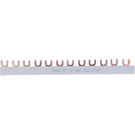 Terminal Block 12 Way Red Copper Good Electrical Conductivity Terminal Strip Block 63A 230‑415V