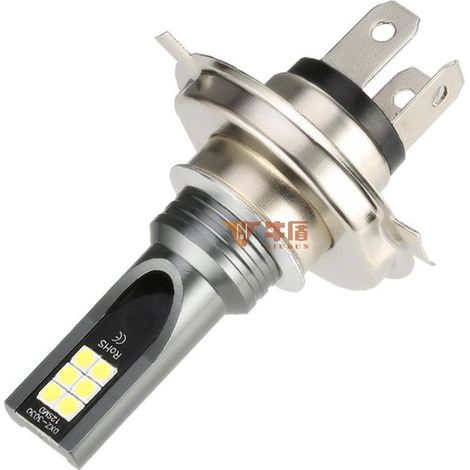 Ampoule LED H4, 3030 lm, remplacement halogène xénon pour voiture, blanc froid