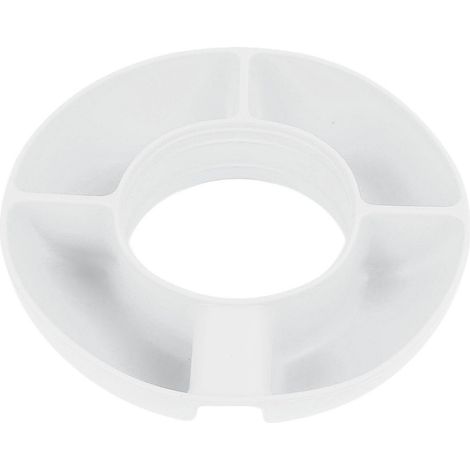 Bol snack silicone rond 4 compartiments réutilisable pour gobelet 40 oz - Idéal cinéma, jeux, lecture - Blanc (1/5)