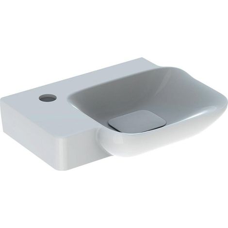 Lavabo per le mani Keramag myDay 400x280mm con foro per rubinetto a sinistra, bianco con KeraTect, 125440 - 125440600